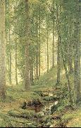 Ivan Shishkin Brook in a Forest oil painting on canvas